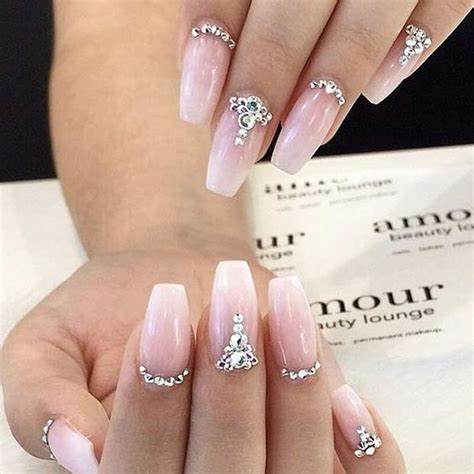 elegant nail art with stones|elegant nail designs pictures.